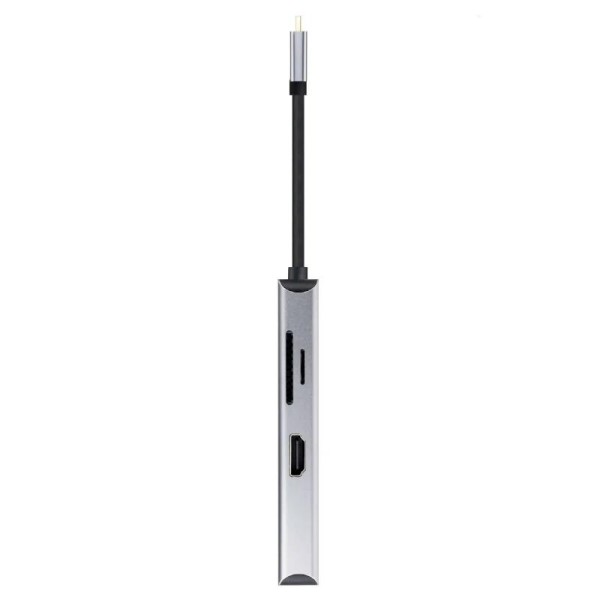 Nanocable hub usb-c 3xusb-a+2xhdmi+rj45+tf+sd+pd