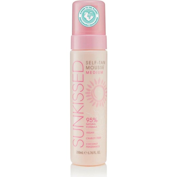 Sunkissed self-tan mousse medium coconut fragrance 200ml